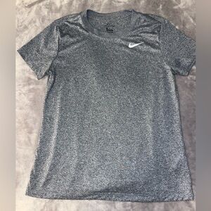 NIKE Athletic Tee-Shirt - Medium Size Navy Blue/Grey